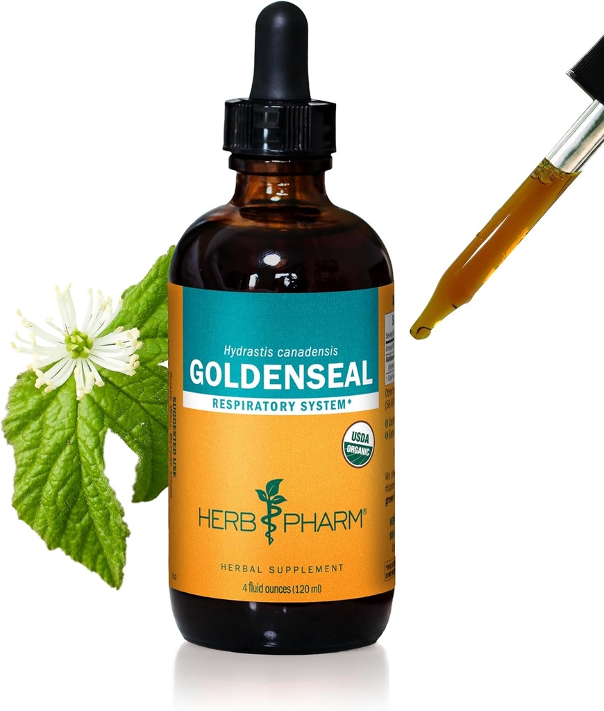 Herbm Pharm, Respiratory Sistem Desteği için Organik Goldenseal Sıvı Türlemeyi Onayladı - 4 Ounce