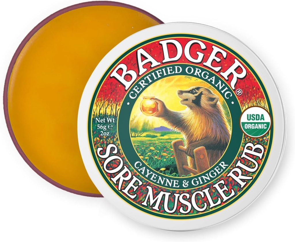 BADGER Organik Sore Kas Rub Tin, 2 OZ