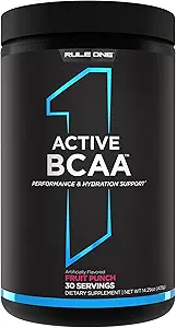 Κανόνας 1 Ενεργό BCAA - Απόδοση, Ενυδάτωση, και υποστήριξη ανάκτησης με 5g BCAAs + ηλεκτρολύτες, L-Γλουταμίνη, και κιτρουλίνη (30 σερβίτσια, Punch φρούτων)