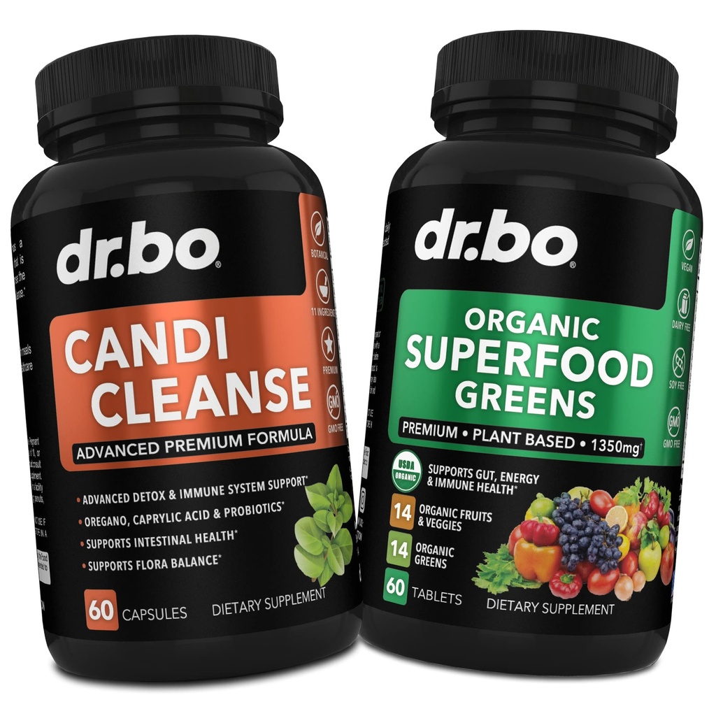 Candi Cleanse & Organic Superfood Greens & Fruit Supplements - Oregano Balance Control Support Supplement Cleanser - Daily Energy Super Food Fruits and Veggies Supplement Tabletler Plus Sebze Gıda Gıdaları ve Veggies Supplement Tabletler Plus