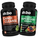 Candi Cleanse & Organic Superfood Greens & Fruit Supplement - Συμπληρώματα στήριξης ισορροπίας Or Καθημερινή ενέργεια Super Food Fruits and Veggies Supplement Tablets Plus Fry Foods