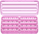 Zoxy Monthly Pill Organizer 1 Times a Day, 30 Day Pill Box Organizer,One Moon Pill Case for Travel, 31 Günlük Medcine Konteyner For Vitamins, Supplement & Drug (Purple)