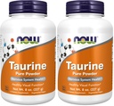 Şimdi Tamamlar, Taurine Pure Toz, Nervous System Health *, Amino Asit, 8-Ounce (Pack of 2)