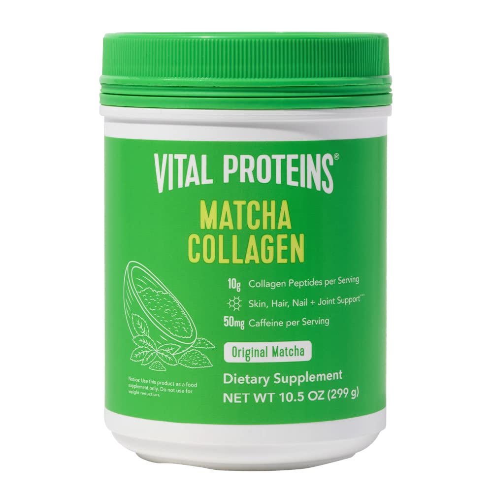Vital Proteins Matcha Collagen, Toz Supplement, Matcha Green Tea Toz, 10.5 oz, Original Flavored