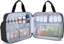Trunab Pill Şişe Organize Tıp, Reçete, Vitaminler, Tıbbi Supplements Storage (Bag Only) için Bag Güvenli İlaç Seyahat Bagunu Taşıır