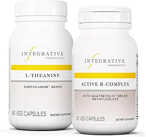 Integrative Θεραπευτική Δέσμη με Ενεργό B-Complex, 60 Κάψουλες & L-Θεανίνη, 60 Κάψουλες - Ενεργό B-Complex για την Υποστήριξη του Μεταβολισμού Ενέργειας με 8 B- Βιταμίνες* - L-Θεανίνη για την Υποστήριξη μιας Χαλαρωμένης Κατάστασης*