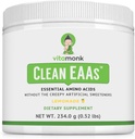 VitaMonk Clean EAA - EAAs with No Yapay Sweeteners for Pre-Workout, Energy and Recovery - Max Bio available EAA Toz with 9 Essential replica