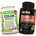 Colon Cleanse Candi Detox Formula - Natural Bowel Cleanser Pills for Intestinal Bloating & Anti Overgrowth Cleansing for Women & Men - Daily Constipation Relief Supplement Gut Stomach Balance Control