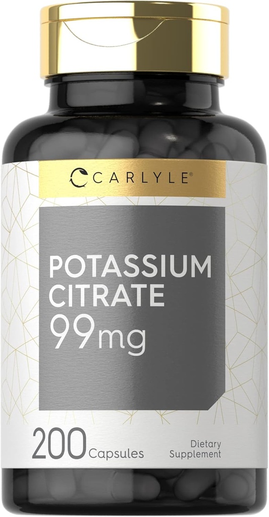 Carlyle P properties Citrate Supplement | 99 mg | 200 Capsules | Non-GMO ve Gluten Free