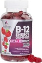 B-12 Vitamin Energy Gummies 4500mcg - Extra Strength B12 Gummy Μασώμενα για την ενέργεια Μεταβολισμός & Ανοσολογική Υποστήριξη - Συμπλήρωμα διατροφής για γυναίκες, άνδρες, & παιδιά - Μη-GMO, Vegan, Berry Γεύση - 120 Count