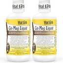 Vital Earth Minerals Cal-Mag Sıvı - Vitamin D3, K2, Boron ve Fulvic Acid for Faster Abception, 32 Oz Ea + 1 Oz Cup