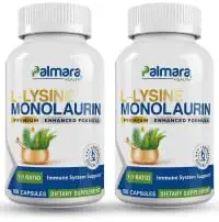 Palmara Health L-Lysine + Monolaurin 600 mg 1:1