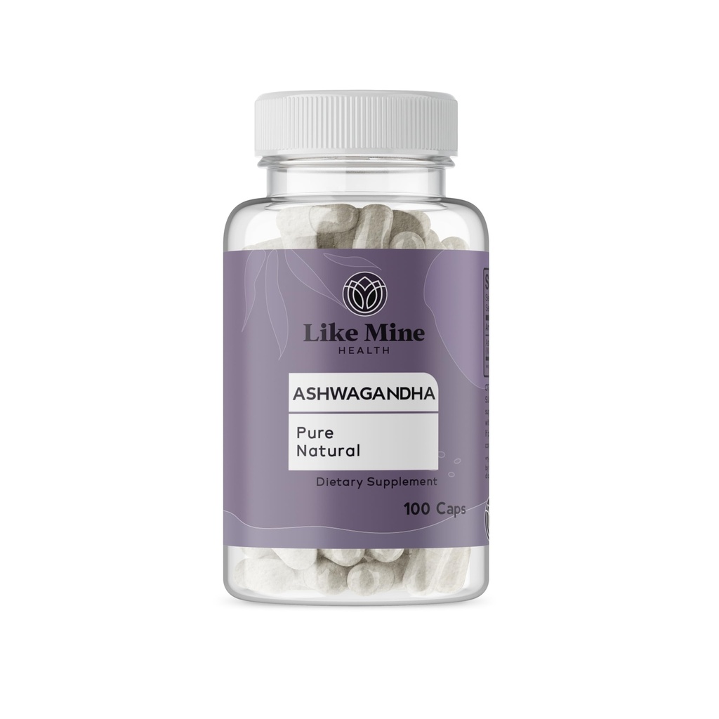 Mine Ashwagandha (100 Capsules), No Fillers, Pure & Natural, Herbal Supplement for Women