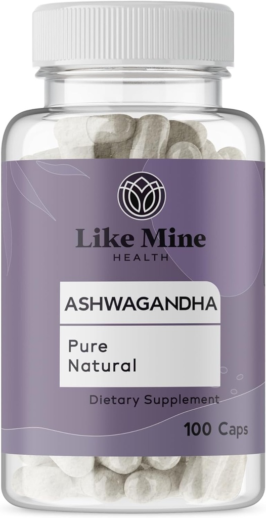 Mine Ashwagandha (100 Capsules), No Fillers, Pure & Natural, Herbal Supplement for Women