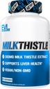 Evlution EVL Silymarin Milk Butle Capsules - Optimal Liver Cleanse Detox & Tamir - Herbal Liver Support Supplement with Pure Milk Thistle Extract - 60 Non-GMO Veggie Capsules