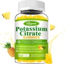 Potasyum Gummies - Kas Sağlığı için Yüksek Potency P Properties Supplement, Leg Cramp Relief, Electrolyte Balance – Vegan, Non-GMO, Gluten-Free, Pineapple Flavor, 60 Count