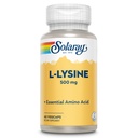 SOLARAY L Lysine 500 mg Capsules - Free-Form Essential Amino Asits Supplement - L-Lysine Amino Asit ile Güçlü Sağlık Desteği - Lab TY, 60 Günlük Garanti, 60 Hizmet, 60 VegCaps