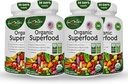 Organik Superfood Yeşiller Meyveleri ve Veggies Kompleksi - 14 Yeşil ve 14 Meyve ile En İyi Diyet Supplement Alfalfa ve Anti Organikoksit Malzemeler ile Alfalfa ve 14 Meyve ve Sebze Yemekleri
