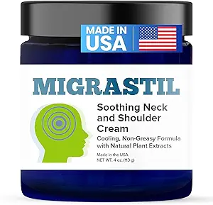 Temel Vigor Migrastil SoothingBoy & Omuz Krem - Hızlı- Yönlendirici & Güçlü - Sigarasız Topical Cream (4 oz) ABD'de Made in the USA