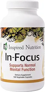 in-Focus - Supports Mental Clarity - No Caffeine - 180 Capsules