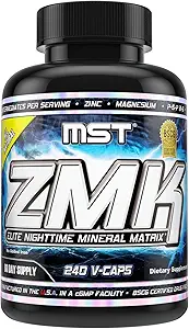 MST ZMK Nighttime, Multi Mineral Supplements, çinko, Magnezyum, Trace Minerals, ATP BSCG sertifikalı 240 V Capsules Millennium Sport Technologies