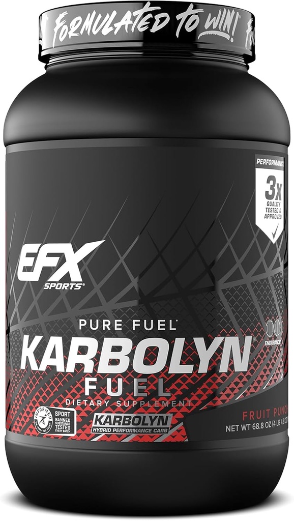 EFX Sports Karbolyn Yakıt | Hızlı Nisorbing Carbohidrat Toz | Carb Yük, Sustained Energy, Quick Recovery | Stimulant Free | 36 Hizmet (Fruit Punch)