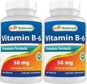 Best Naturals Vitamin B6 50 mg 250 Tablets (250 Count (Pack of 2))