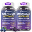 Yetişkin Çocuklar için 500 mg/250 mg yetişkinler için bebek, Sugar Free Magnezyum Calm Sleep Aid, Çocuklar Sleep Gummies with L-Theanine Glycine B6 for Sleep, Calm, Muscle,Relax Brain,No Melatonin,2Pack