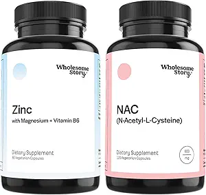 çinko, Magnezyum & Vitamin B6 + NAC Sche Supplement | çinko & Magnezyum + N Acetyl Cysteine Sche Supplement| Liver, Lung & Fertness Support | Hormon Denge & Immune Support | 30 & 120 Hizmet