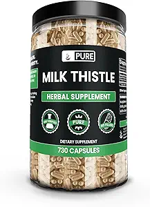 Pure Original Ingredients Milk Thistle (100 Capsules) No Magnesium Or Rice Fillers, Always Pure