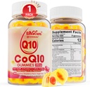 Sugar Free CoQ10 200 mg Gummies, 5X Better Abxia CoQ10 w/Resveratrol, Alfa Lipoic Acid, Omega-3, C, Coenzyme Q10 for Cellular Energy, Heart, Brain, and Antioxy (1Pack)