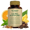 DR VITAMIN SOLUTIONS Lung Detox Supplement for Men & Women - 10in-1 Mix w/Vitamin C & Butterbur Root - Supports Lung Health & Respiratory Function - improves Breathing, Flow - 30 Vegan Caps