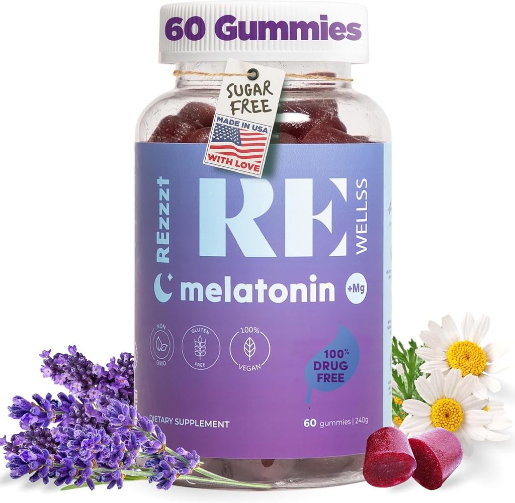 Μελατονίνη Gummies I 5mg Μελατονίνη Υποστήριξη ύπνου Gummy για ενήλικες I πτώση συμπλήρωμα ύπνου για την υγεία 