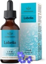 HERBAMAMA Lobelia Tincture - Vegan Lobelia Leaf Extract for Lung Detox & Cleanse - Respiratory Lung Support Drops - Non-GMO, Alkol & Sugar-Free Respiratory Support Supplement