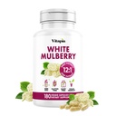 Güçlü Gut, Kalp Sağlığı, Antioksit Desteği için Organik Mulberry Leaf & Meyvesi - 10:1 Oran & 180 Veggie Capsules - Non-GMO, Gluten-Free, Vegan-Friendly Supplement