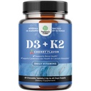 Βιταμίνη D3 με K2 MK7 συμπλήρωμα - Βιταμίνη D3 2000 IU δισκία και K2 για ανοσοποιητική υποστήριξη Οστική Υγεία Καρδιά Κοινή υποστήριξη Οστική δύναμη και ενίσχυση διάθεσης - VIT ανοσοποιητικό σύστημα - 60 μέτρα