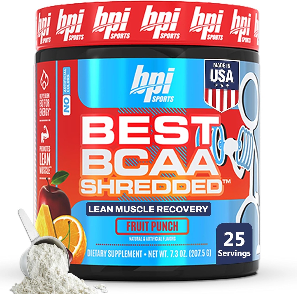 BPI Sports Best BCAA Kedded - Caffeine Free Thermogenic Recovery Drink, Lean Muscle Building BCAA Toz for Women and Men, Preworkout BCAAs Amino Acids I