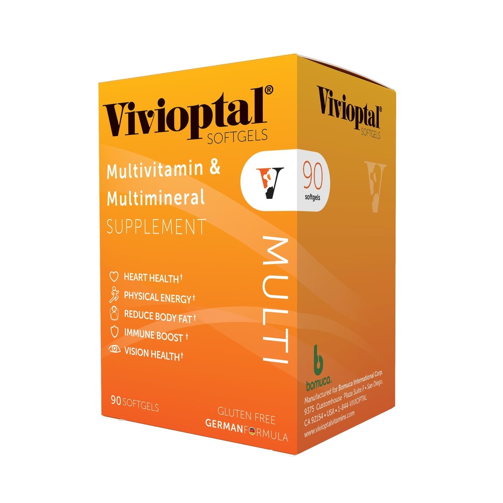 Vivioptal Multi, 90 Softgels, Multivitamin & Multimineral, Χωρίς γλουτένη, Γερμανική Φόρμουλα