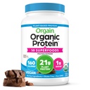 Orgain Organic Vegan proteini + 50 Superfoods Toz, Kremy Chocolate Fudge - 21g Plantive Protein, 9g Prebiyotik Fiber, No Lactose, Gluten Free, No add Sugar, 2.02 lb (Package May Vary)