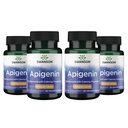 Swanson Apigenin-Bioflavonoid Supplement Natural Prostate Support-Metabolism & Nerve Health Support-Can Support Sleep & Relaxation 90 Caps, 50mg Her 4 Pack