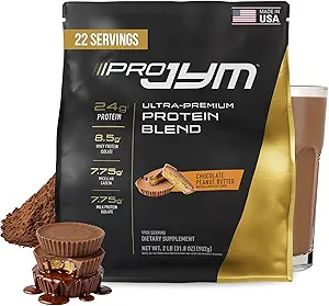 Pro JYM Chocolate Peanut Butter Protein Toz - Whey proteini, Vakain, & Süt Protein, Erkekler ve Kadınlar için Lean Muscle Building, JYM Supplement Science, 22 Hizmetler