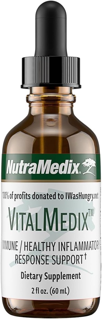 NutraMedix VitalMedix - Cat's Claw & Moringa Plant Extract - Καθημερινή Συμπλήρωμα Ενέργειας για την Ανοσολογική Υγεία & Συνολική Ζωτικότητα - Πλούσιο σε Βιταμίνες & Ορυκτά (2oz)