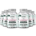 Organiks Ocean Pure Magnezyum Glycinate with Çinko - Kas Cramps ve Uyku Desteği için Kadınlar ve Erkekler için maksimum Güçlü Chelated Supplement Magnezyum - 6 Şişes