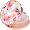 Rouidr Pill Box, 3 Karşılaştırmalı Tıp Pill Case, Küçük Pill Box For Purse & Pocket, Metal Travel Pill Box, Pill Konteyner Tıp Sahibi Vitamin Konteyner, Benzersiz Hediye, Rose Gold (Watercolor)
