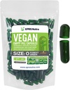 XPRS Nutra Boyutu 0 Boş Kapsüller - 100 Kont Boş Vegan Capsules - Vejetaryen Pills - DIY Sebze Kapsülü - Veggie Pill Caps for Do-It- Yourself Supplements (Forest Green)