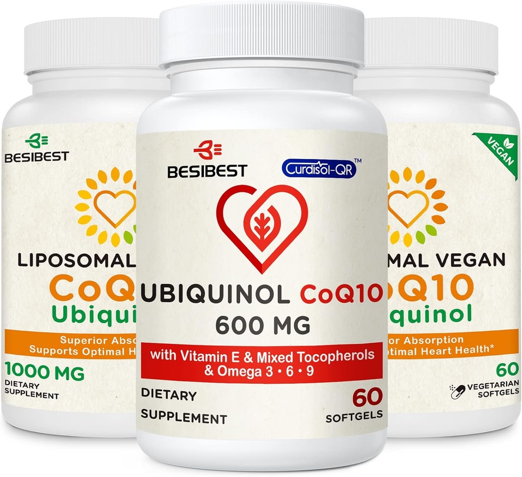 CoQ10 600mg 1, Log ile 1000 mg Liposomal CoQ10 Ubiquinol Supplement 2 deploy
