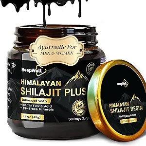 Pure Himalaya Organik Shilajitwear Extract for Men & Women- 100% Natural Ashwagandha Black Pepper Shilajitwear for Men Women Gold Ayurvedic,Fulvic Acid 85 + Trace Minerals, 50 Hizmet, 40 Grams