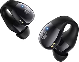 Earbuds, Open Earbuds Kablosuz Bluetooth 5.4 ile Mic, Open Ear Dresss with Şarj Case LED Ekran, 44H Play, IP54 Su, Run Sport Workout (Black) için Hafif Konfor