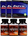 Enzyte® + Ogoplex® Sche | Doğal Erkek Geliş + Prostate & Climax Yükseltme - Her Markanın 90 Günü Tedariki