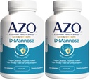 AZO D Mannose Urinary Tract Health, Cleanse, Flush & Protect The Urinary Tract, No.1 Pharmacist Προτεινόμενη Μάρκα, Κλινική Δύναμη, Μη ΓΤΟ, 120 Count (Pack of 2)